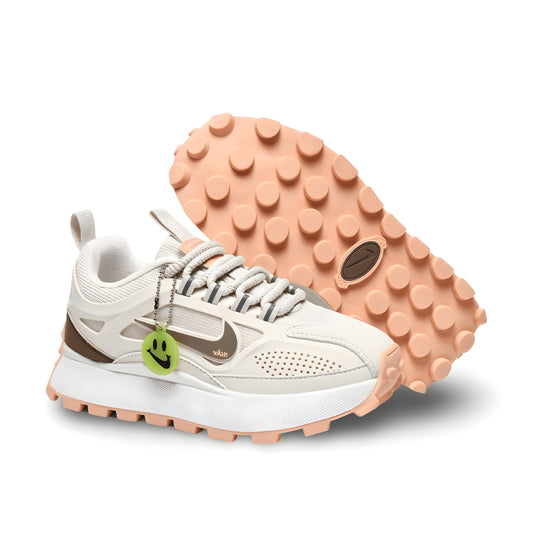 Nike bailleli beige/cream/brown/light pink
