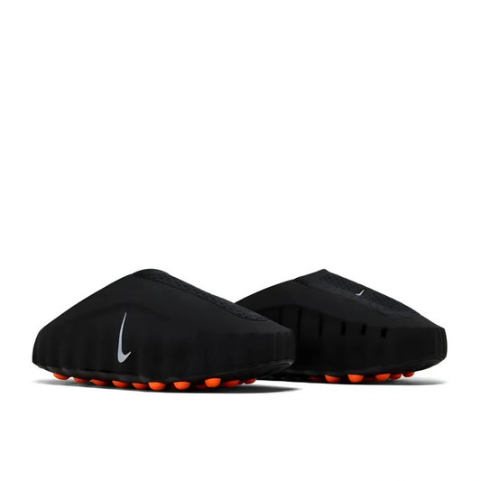 Nike Mind 001 black slip-on mule angled view