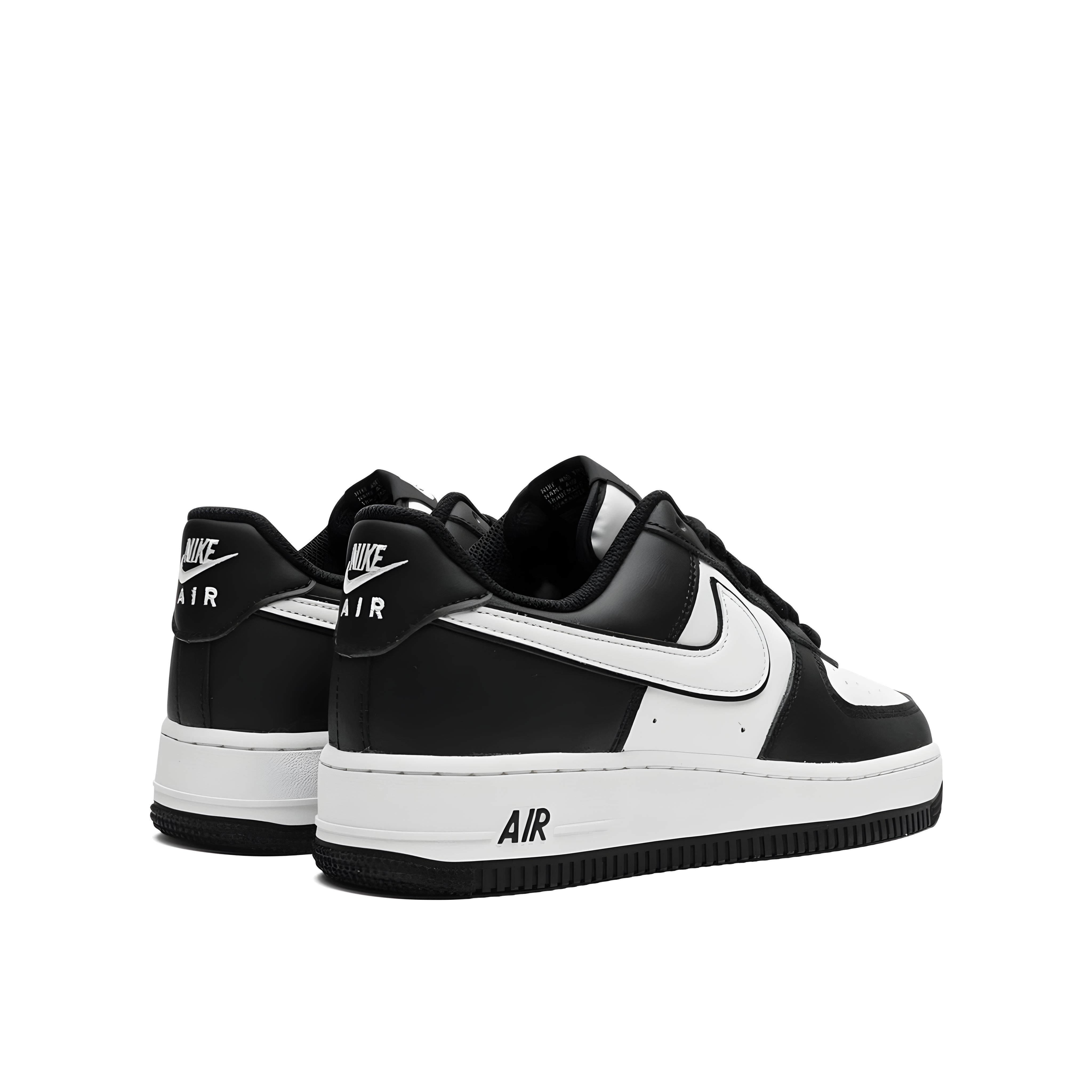 Nike Air Force 1 Low White Swoosh Panda level shoes Level Shoes