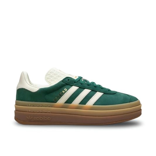 adidas gazelle bold green/White /gold