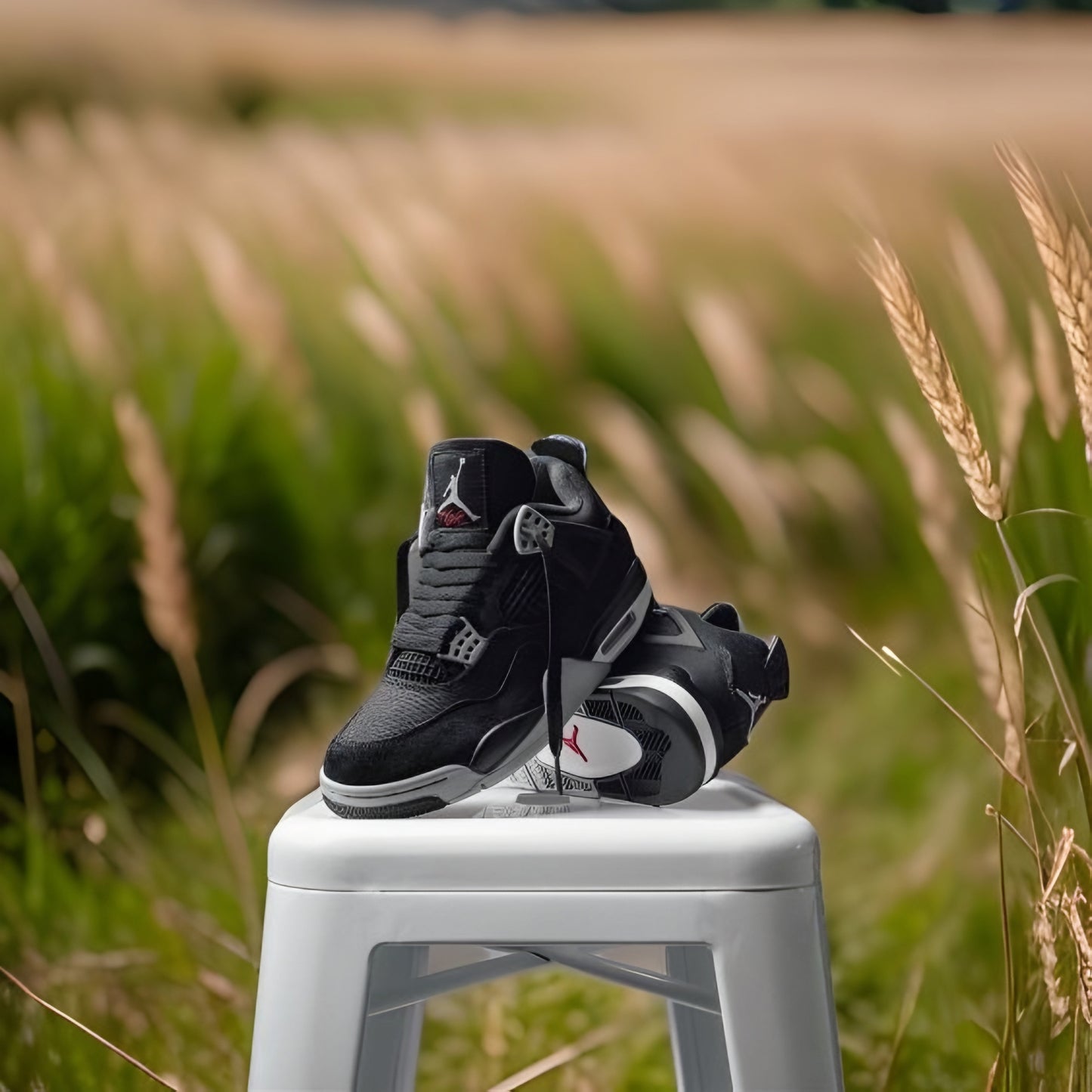 Air Jordan 4 "Black Canvas"