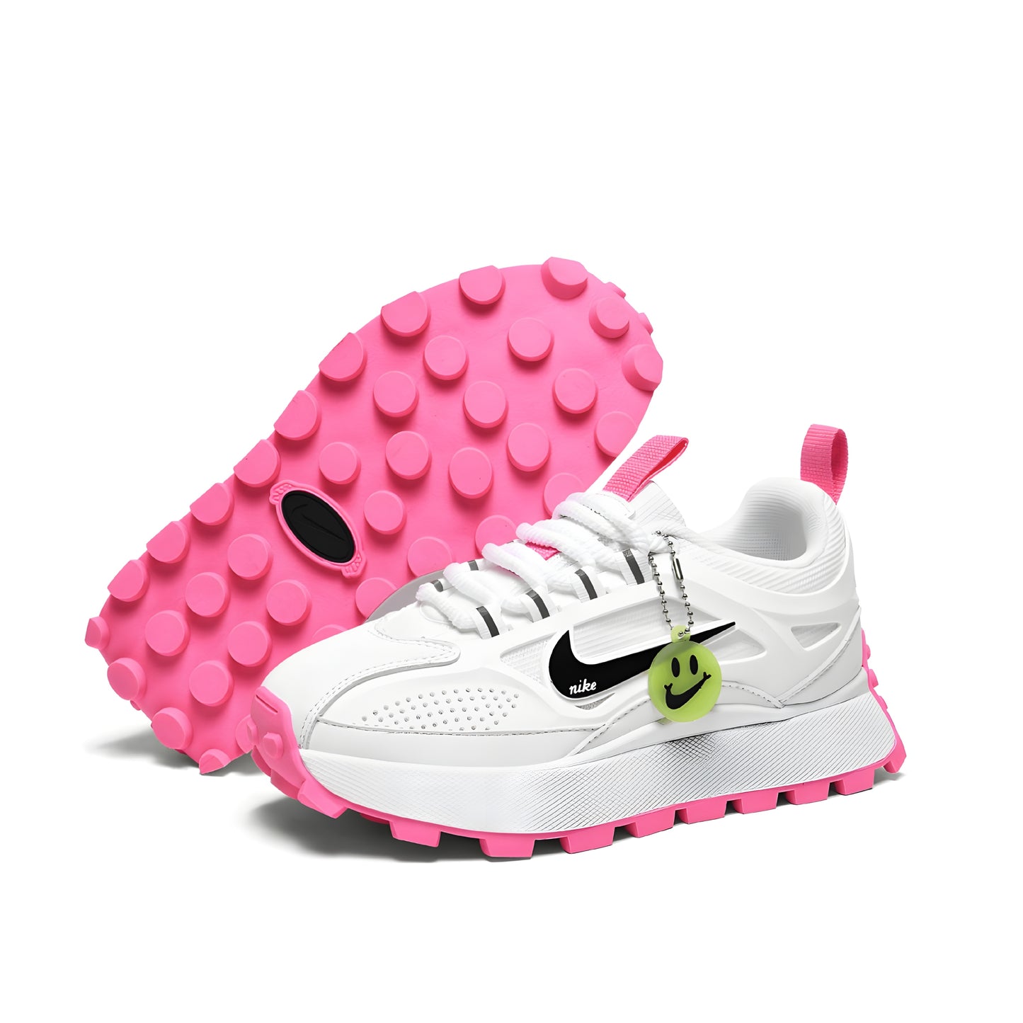 Nike bailleli white and pink.