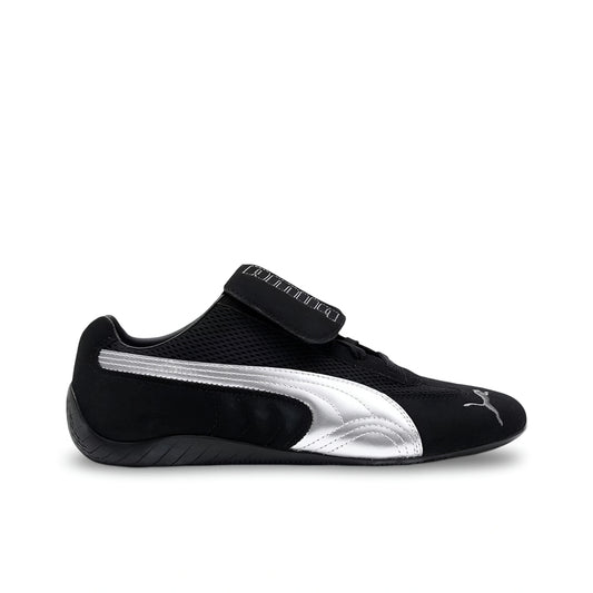 “PUMA Speedcat Open YY Black/Silver sneaker with metallic silver formstrip – unisex Puma shoe”