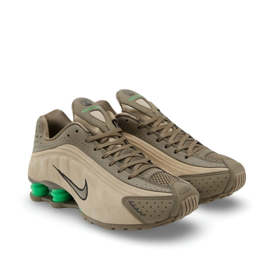 Nike Shox R4 Olive Khaki Green - Men's Premium Cushion Sneakers