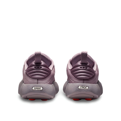 Nike Mind 002 Light Violet Ore heel view with Nike logo