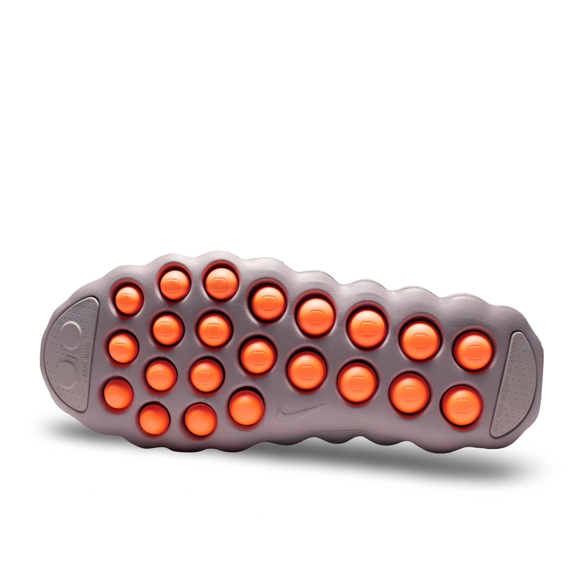 Nike Mind 002 outsole with orange traction pods