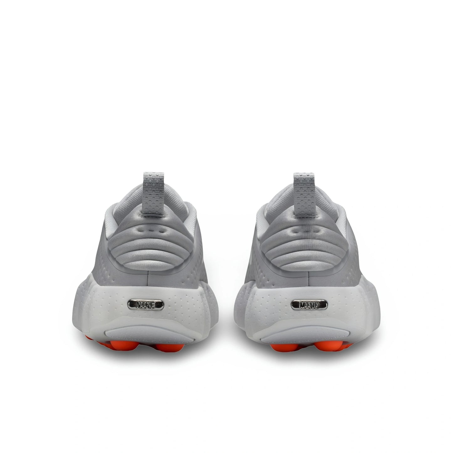 Nike Mind 002 heel view with Nike and Mind logo