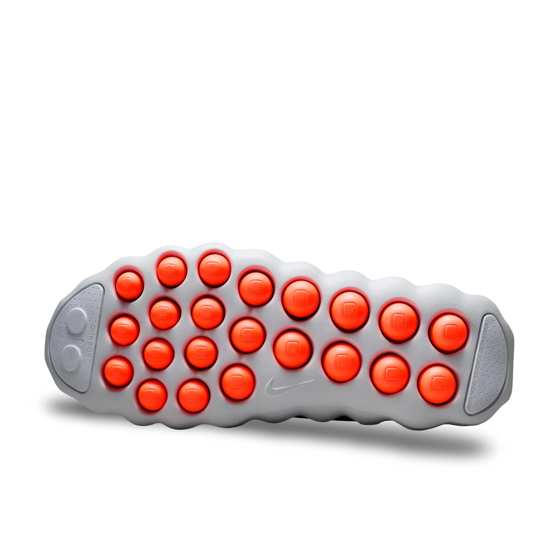 Nike Mind 002 outsole with orange traction pods