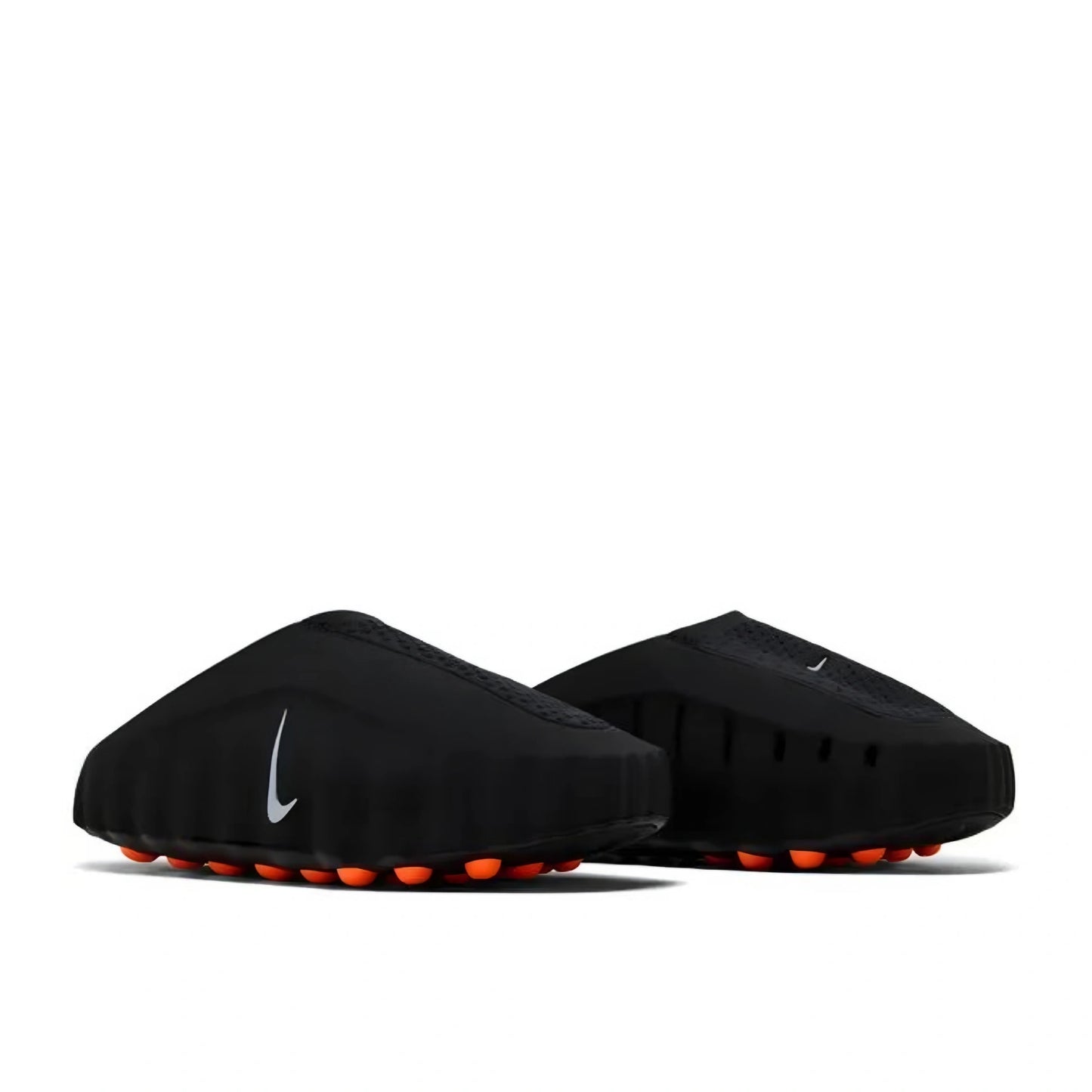 Nike Mind 001 black slip-on mule angled view