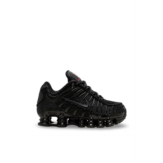 Nike Shox TL kids black sneaker with glossy Shox sole
