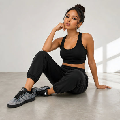 adidas Samba OG Rhinestone Black Silver Sneakers