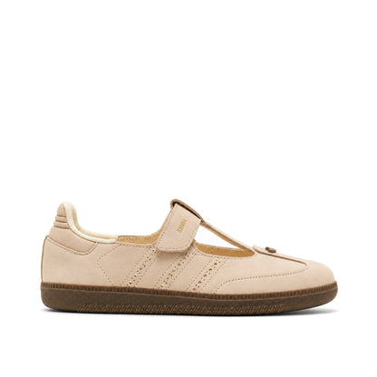 adidas Samba Jane Crystal Sand Cream White Gum women's shoe, right-facing side view