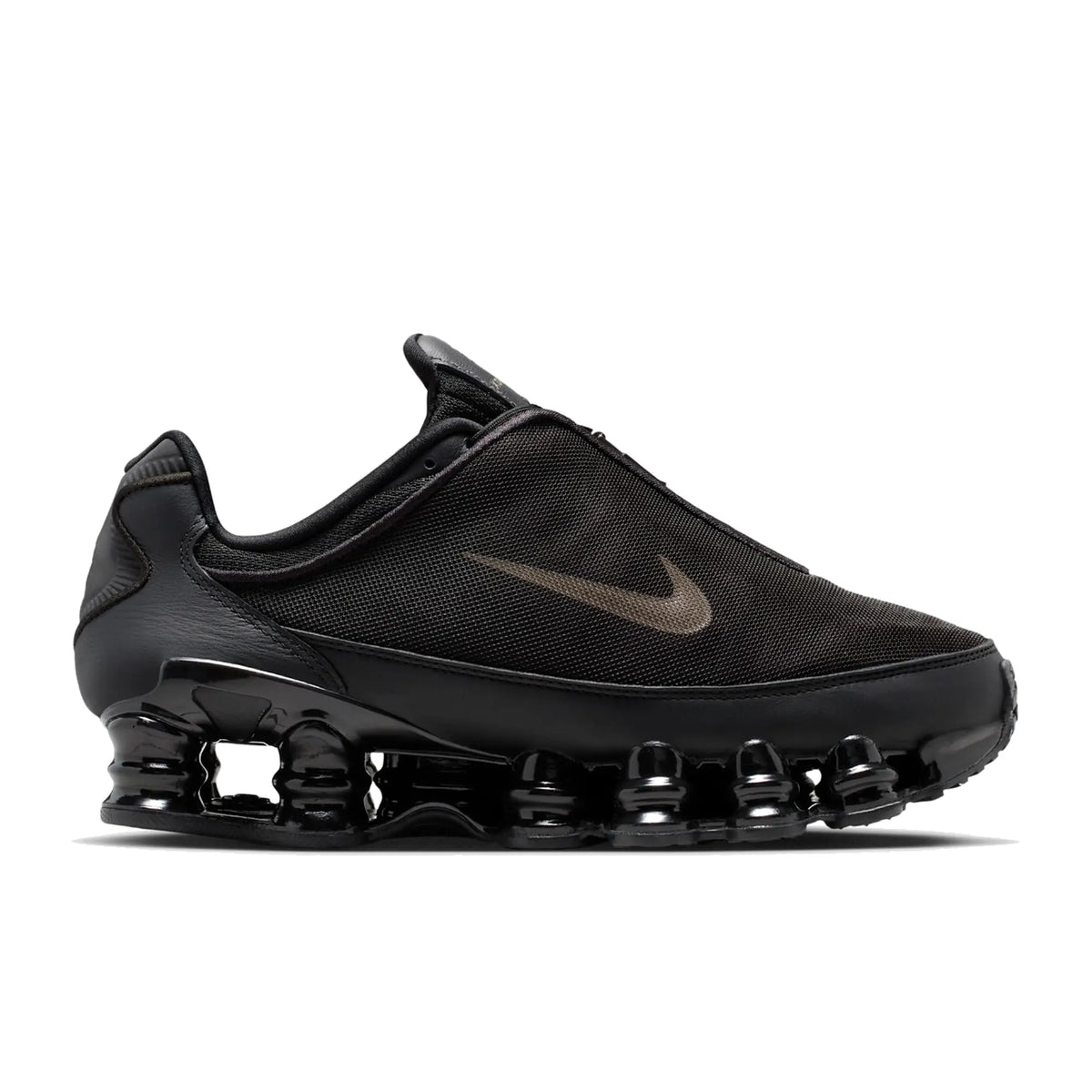 Nike Shox TL Winterized Black and Cave Stone unisex sneaker side view