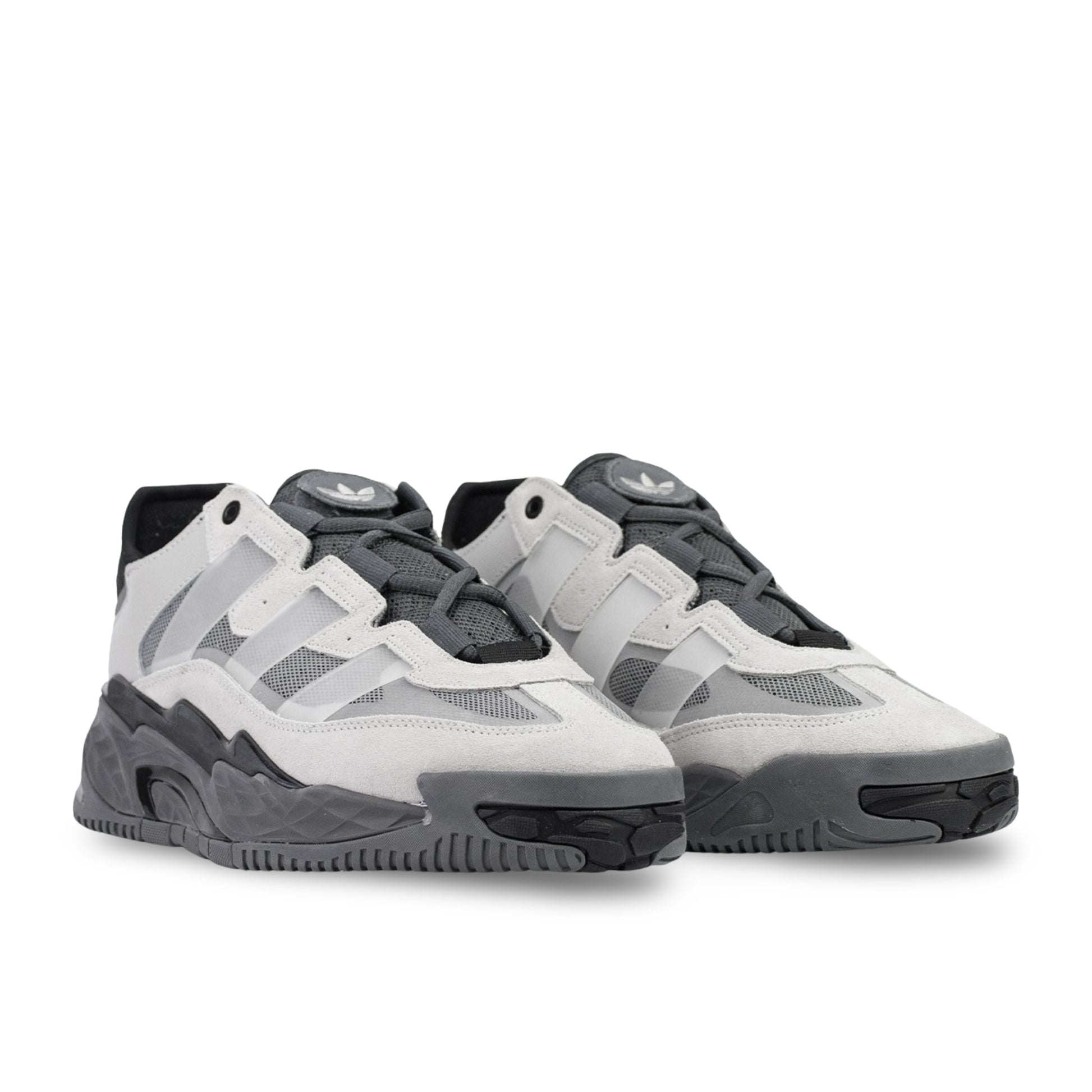 adidas originals Niteball 'Light Gray Dark Gray Black second product Image showing two pairs of the shoe