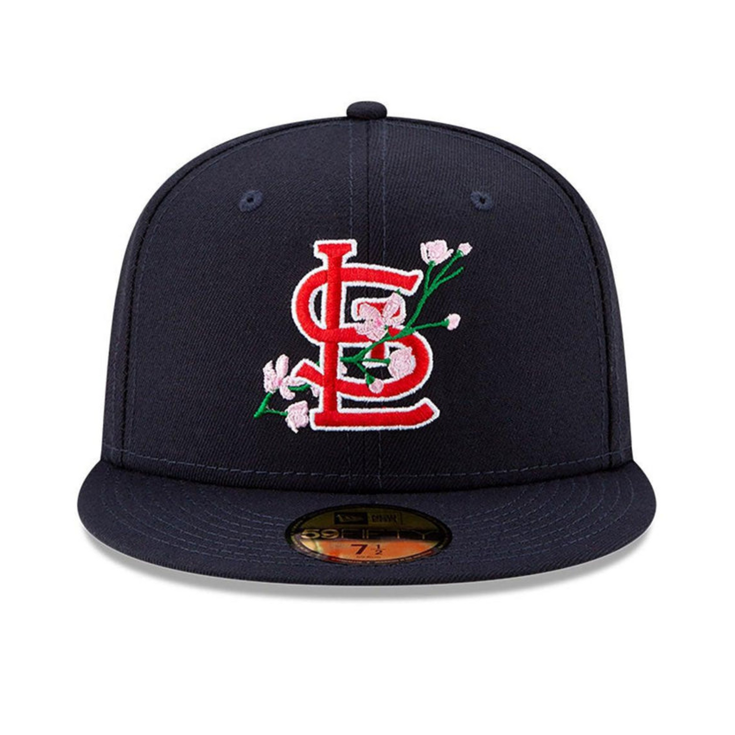Boston Red Sox MLB Side Patch Bloom Navy 59FIFTY Fitted Cap – Level Shoes