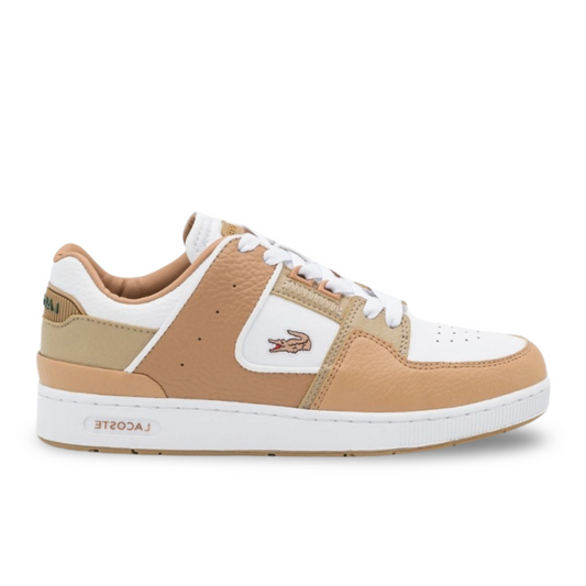 Lacoste Court Cage Athletic Shoe - Tan / White