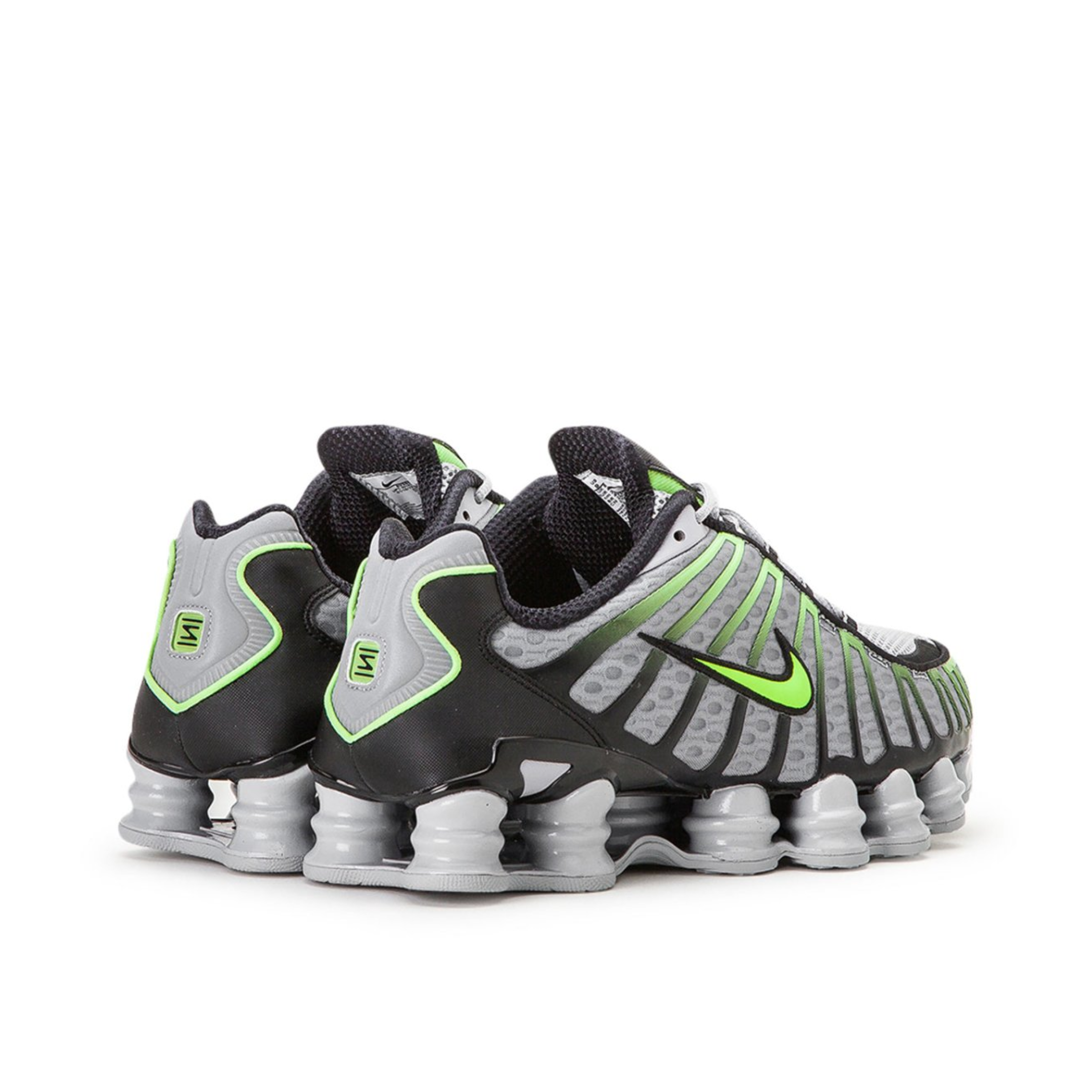 nike shox green and black