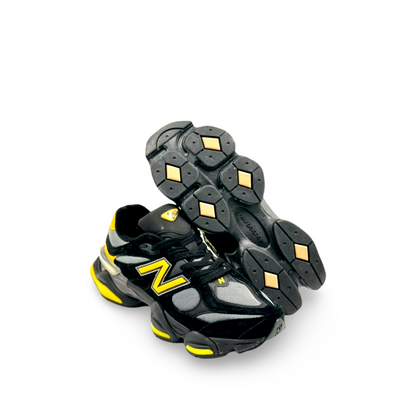 Kids New Balance 9060 Suede 'Yellow Black'