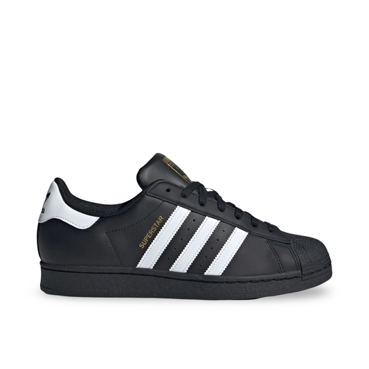 superstar adidas shose black and white