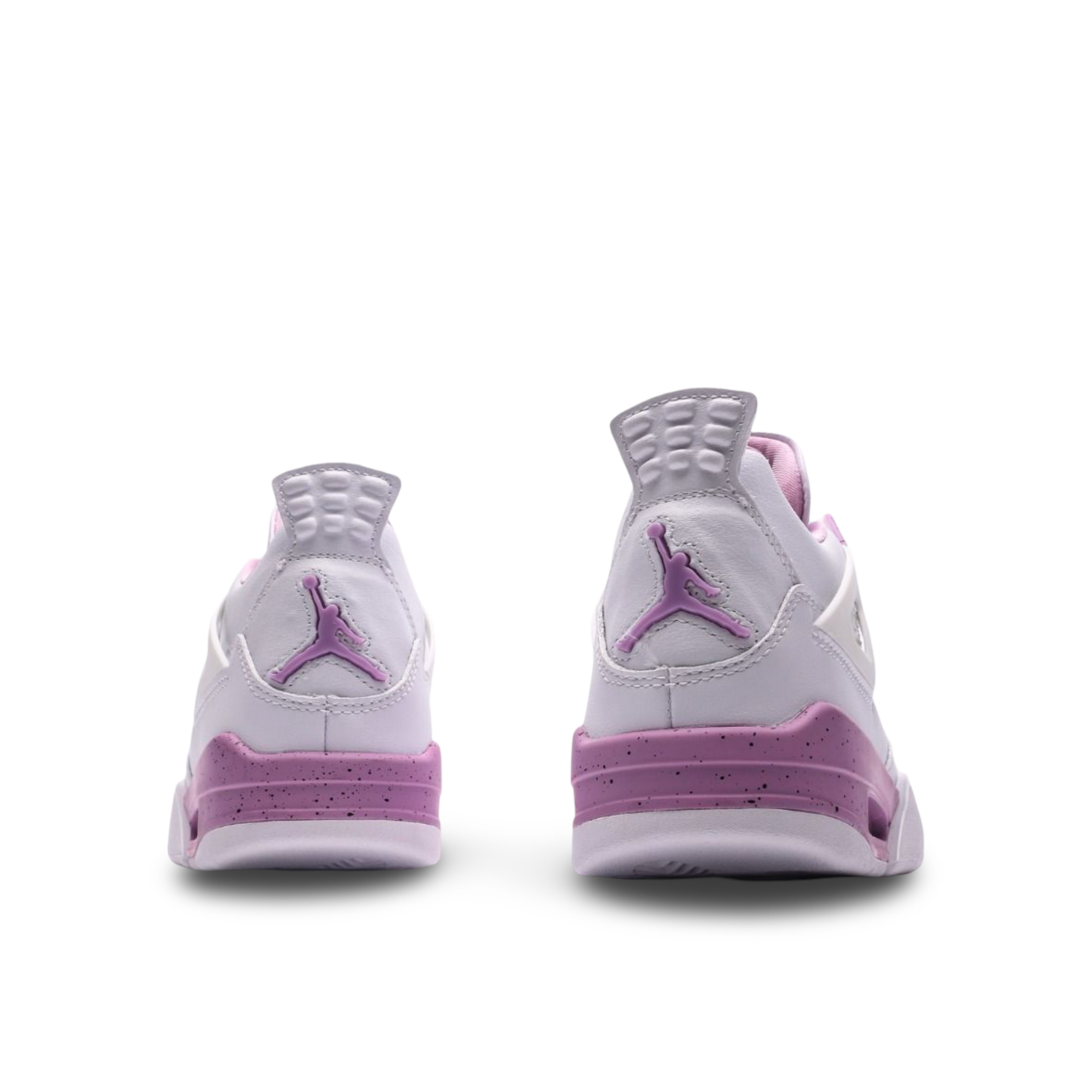 white and pink jordan 4